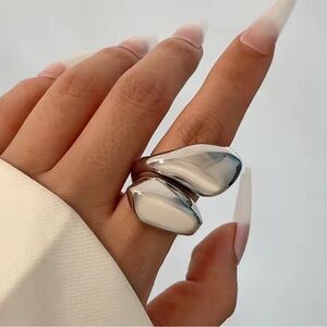 Anthropologie Modern Silver Ring